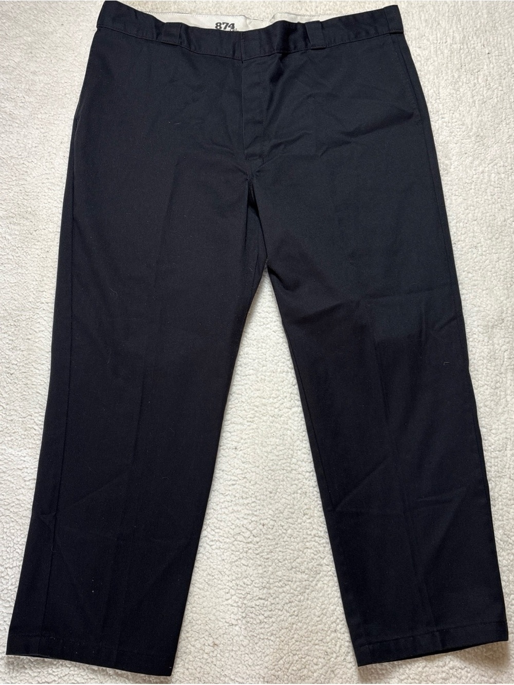 Dickies Black Straight-Leg Chinos Work Pants 44x30